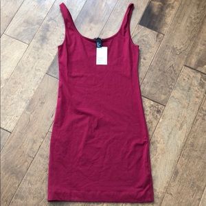 NWT mini wine colored dress